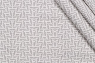 1 Yard Scalamandre Chevron Woven Upholstery Fabric in Grey