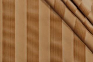 Scalamandre Guardi Wide Stripe Velvet Upholstery Fabric in Bisque