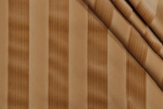 Scalamandre Guardi Wide Stripe Velvet Upholstery Fabric in Bisque