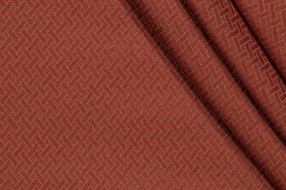 Scalamandre Auriga Frette Woven Decorator Fabric in Russett