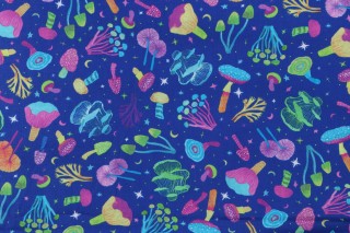 Subhashini Narayanan Garden Lights ANAD-22558-228 Printed Cotton Craft Fabric in Lapis for Robert Kaufman 