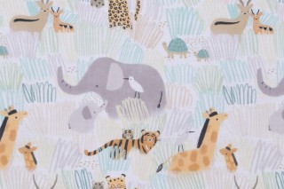 Dear Stella Grasslands - Grasslands Printed Cotton Craft Fabric in White 
