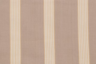 Fonthill Soline Stripe Woven Decorator Fabric in Yellow/Multi for Scalamandre