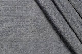 Justice Silk Decorator Fabric in Slate Blue