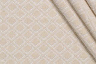 PK Lifestyles Rare Gem Woven Chenille Upholstery Fabric in Cream 