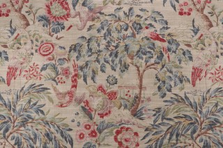 PK Lifestyles Forest & The Tree Printed Cotton Blend Drapery Fabric in Linen 