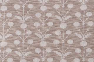 Villa D Ascoli Mughal Blooms Woven Upholstery Fabric in Chai 