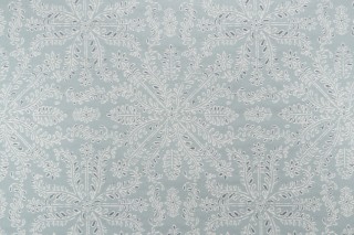 Villa D Ascoli Taj Tile Woven Jacquard Decorator Fabric in Mist 