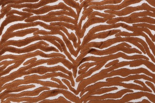 Hamilton Lena Velvet Upholstery Fabric in Cognac 