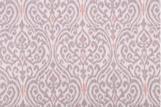 PK Lifestyles Sri Lanka Printed Cotton Drapery Fabric in Blush