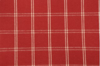 PK Lifestyles Brent Plaid Woven Upholstery Fabric in Cinnabar