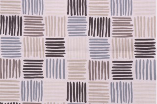 Covington Ernie Printed Cotton Drapery Fabric in 98-Wallstreet
