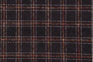 PK Lifestyles Glendale Plaid Chenille Upholstery Fabric in Raven