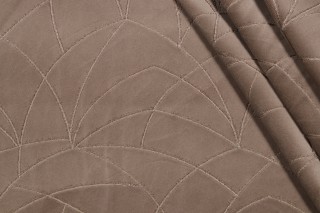 PK Lifestyles Curvature Embroidered Velveteen Decorator Fabric in Driftwood