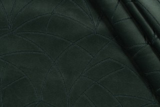 PK Lifestyles Curvature Embroidered Velveteen Decorator Fabric in Forest 