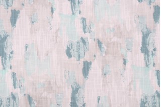 Premier Prints Splash - Slub Canvas Printed Cotton Drapery Fabric in Fountain