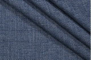 Robles Woven Upholstery Fabric in Denim