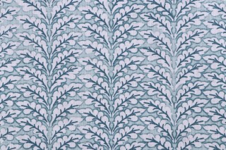 Premier Prints Spencer-Slub Canvas Printed Cotton Drapery Fabric in Blue Springs