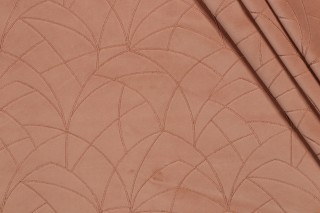 PK Lifestyles Curvature Embroidered Velveteen Decorator Fabric in Rouge