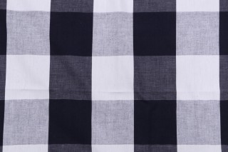 Scalamandre Buckingham Woven Decorator Fabric in Blue/White