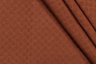 Scalamandre Matelasse Upholstery Fabric in Rust