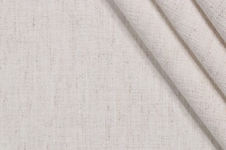 1 Yard Crypton Nomad High Performance Woven Chenille Upholstery Fabric in Snow