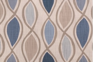 Richloom Dervish Printed Cotton Drapery Fabric in Horizon