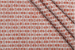 TFA Woodwork Woven Latex-Backed Upholstery Fabric in Tangerine