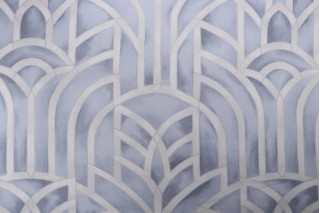 Kaufmann Gotham Printed Cotton Drapery Fabric in Haze