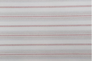 Richloom Stripe Printed Cotton Drapery Fabric in Crimson