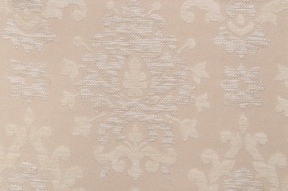 Scalamandre Damask Woven Chenille Upholstery Fabric in Natural
