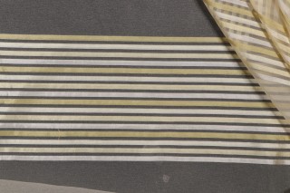 Scalamandre Sheer Stripe Weighted Drapery Fabric in Leaf