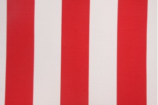 Richloom Cabana Stripe Printed Poly Outdoor Fabric in Red