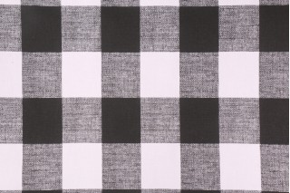 Premier Prints Anderson Printed Cotton Drapery Fabric in Black