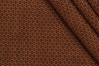 Scalamandre Grospoint Upholstery Fabric in Blue/Rust/Gold