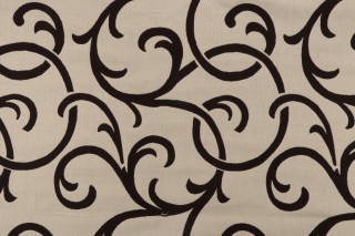 Scalamandre Woven Upholstery Fabric in Noir
