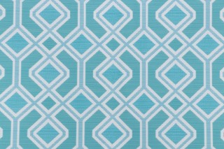 Scalamandre Oak Bluff Woven Polyolefin Outdoor Fabric in Turquoise