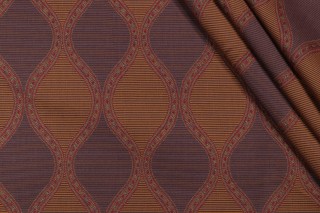 Grey Watkins Byzantium Woven Upholstery Fabric in Blueberry for Scalamandre
