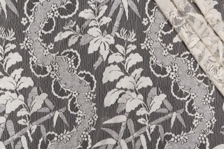 Old World Weavers Guirnalda Sheer Lace Drapery Fabric in Beige for Scalamandre