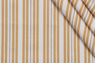 P Kaufmann Murali Stripe Woven Decorator Fabric in Yellow 