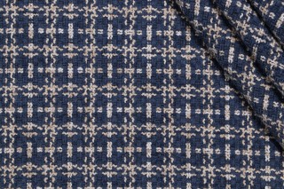 Waverly Full Effect Woven Chenille Upholstery Fabric in Atlantic 