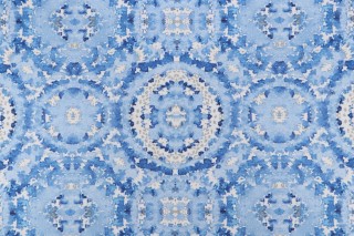 Waverly Sky Scapes Printed Cotton Drapery Fabric in Skylight 