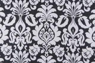 Crypton Regal High Performance Printed Decorator Fabric in Ebony