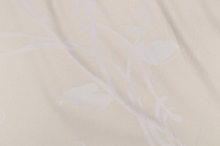Scalamandre Woven Drapery Fabric in Creme