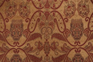 Scalamandre Savanarola Chenille Tapestry Upholstery Fabric in Gold