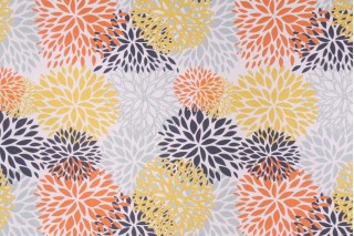 Premier Prints Blooms Printed Cotton Drapery Fabric in Maya