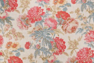 Waverly Daphne Printed Cotton Blend Drapery Fabric in Tearose 