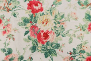 Waverly Apple Hill Printed Cotton Blend Drapery Fabric in Blossom 
