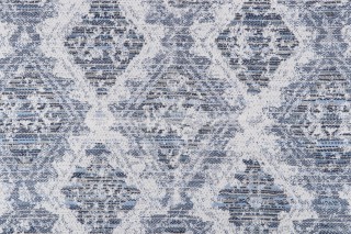 Cantry Chenille Tapestry Upholstery Fabric in Indigo