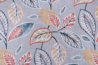 Richloom Emeline Printed Cotton Drapery Fabric in Ocean